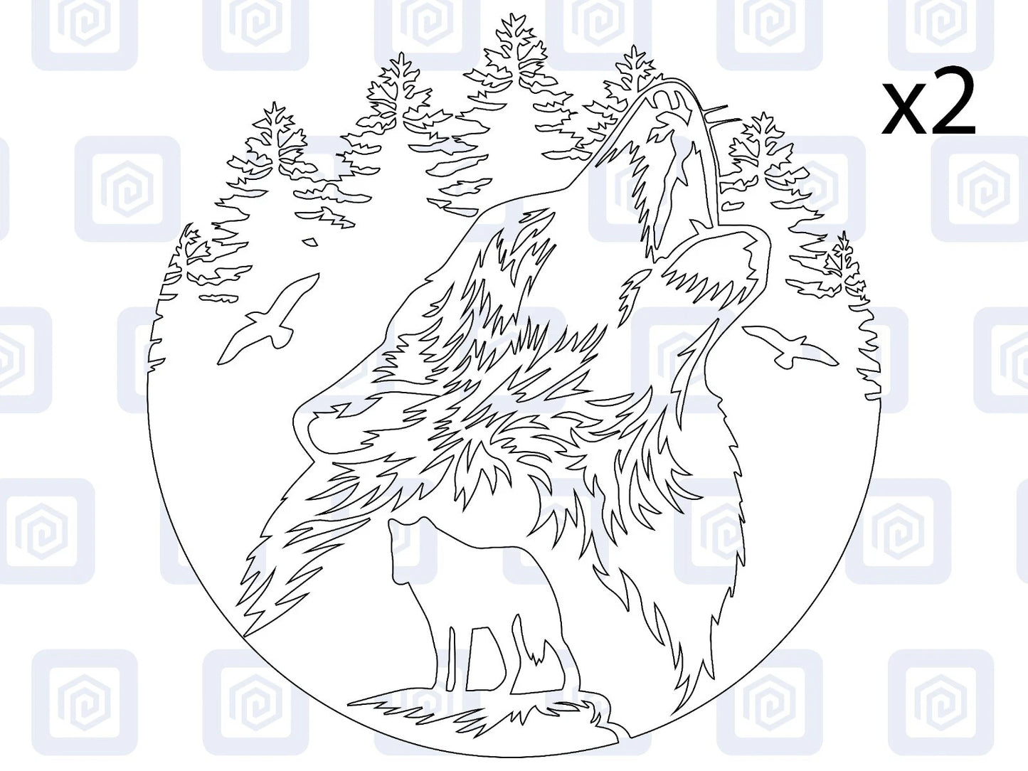 Howling Wolf Vinyl Decal For Camper Van Caravan Motorhome Graphic Campervan