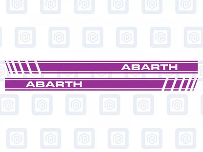 Fiat Abarth 500 595 695 Side Stripe Decal Sticker (Set of 2) Twin Air Sport Pop