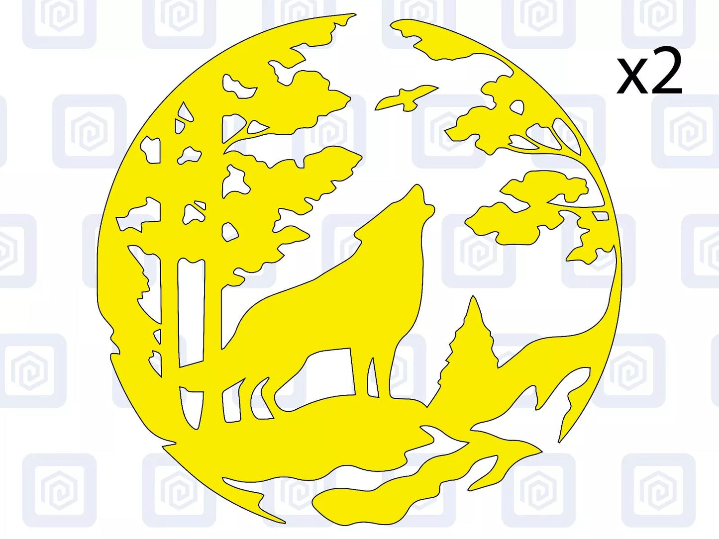 Howling Wolf Vinyl Decal For Camper Van Caravan Motorhome Graphic Campervan