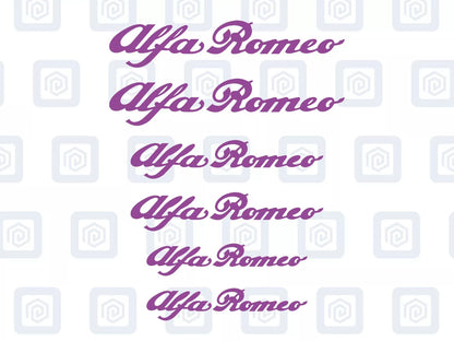 Alfa Romeo Style Brake Caliper Decals