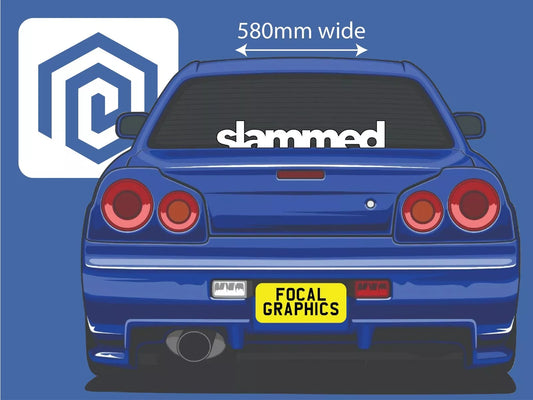 Slammed Sticker Static Air JDM DUB Euro Stance VAG Window Vinyl Decal Graphic