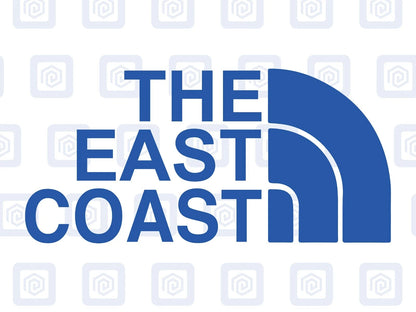 The East Coast Camping Surf Sea Sticker Decal Graphic Camper Van Skate Beach