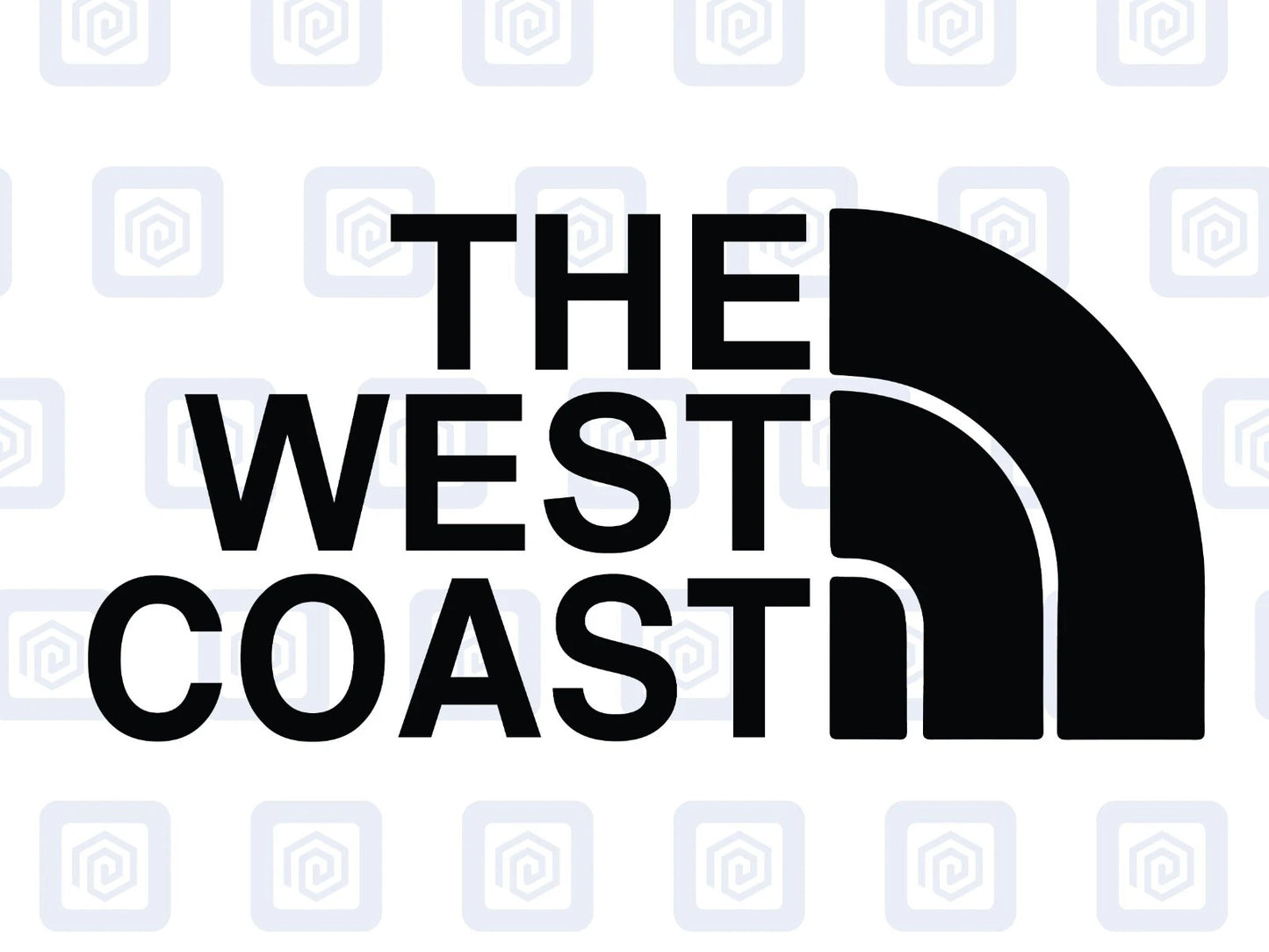 The West Coast Camping Surf Sea Sticker Decal Graphic Camper Van Skate Beach