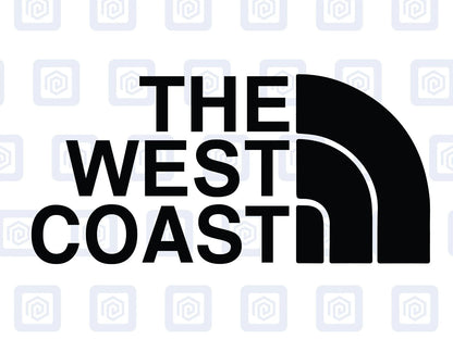 The West Coast Camping Surf Sea Sticker Decal Graphic Camper Van Skate Beach