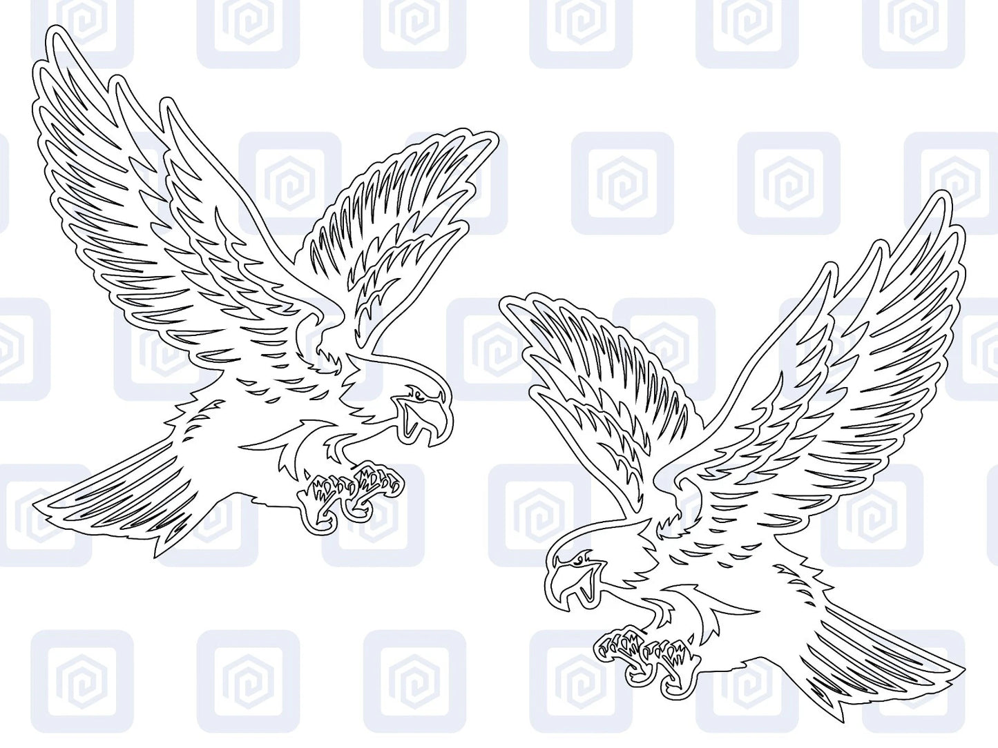 Eagle Vinyl Decal For Campervan Van Caravan Sticker Graphic Camping Bird Feather
