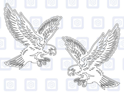 Eagle Vinyl Decal For Campervan Van Caravan Sticker Graphic Camping Bird Feather