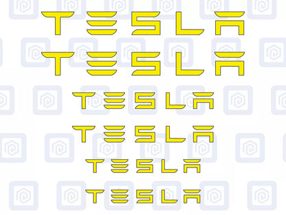 Tesla Brake Caliper Decals Sticker Logos (set of 6) Model 3 S X Y