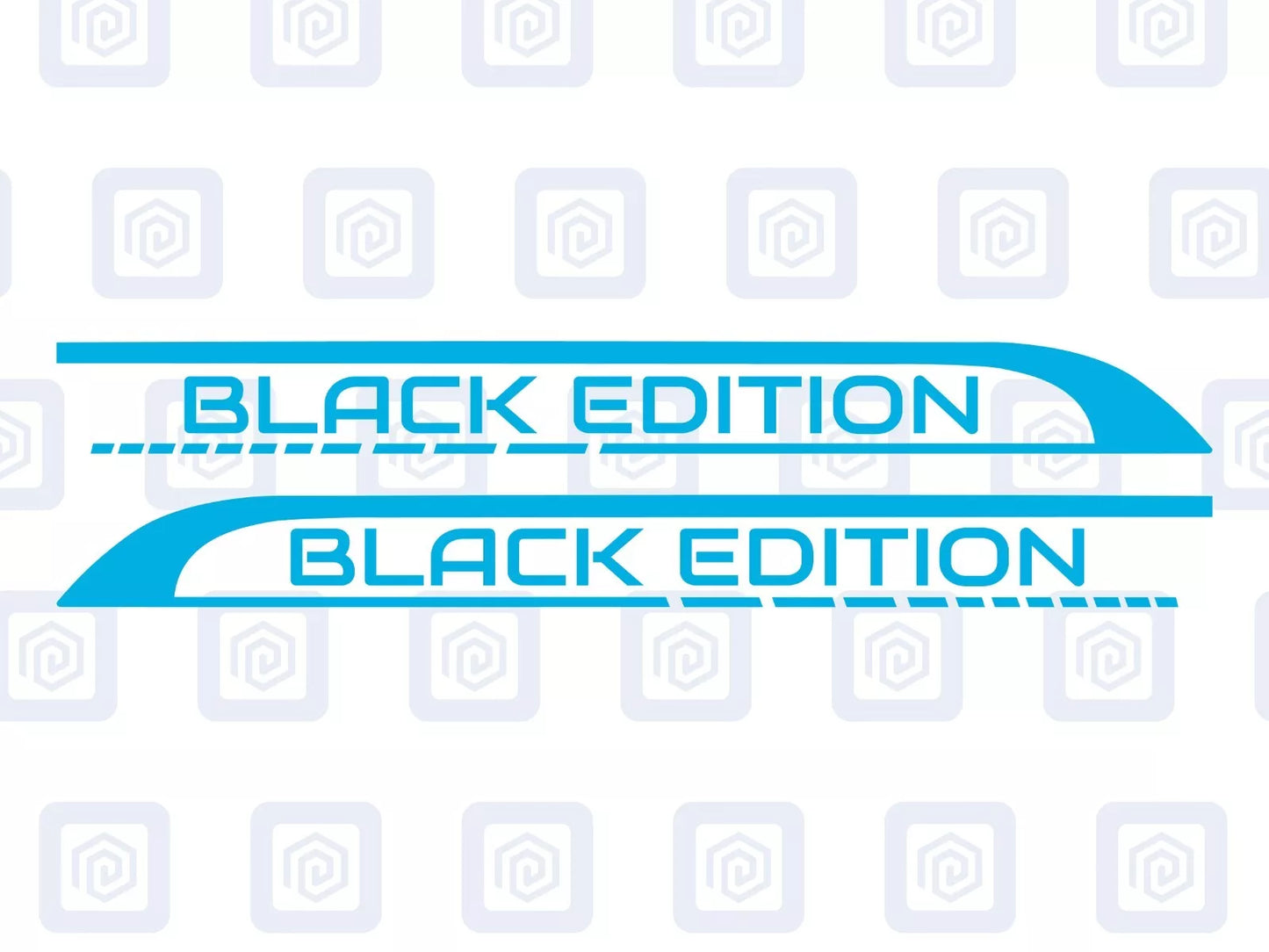 Black Edition Side Graphics Vinyl Decal For Camper Van Caravan Motorhome Sticker
