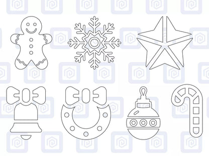 Christmas Sticker Pack Selection Set Special Wall Art Vinyl Wall Decal