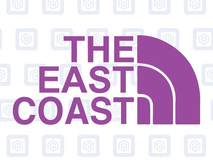 The East Coast Camping Surf Sea Sticker Decal Graphic Camper Van Skate Beach