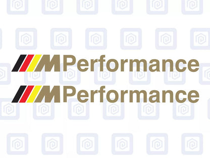 M Performance Sport 4 Colour Mirror Decal Fits BMW Sticker (set of 2)