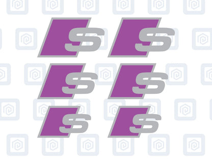 S Brake Caliper Decals Fits A1 A3 A4 A5 A6 A7 sticker logos (set of 6)
