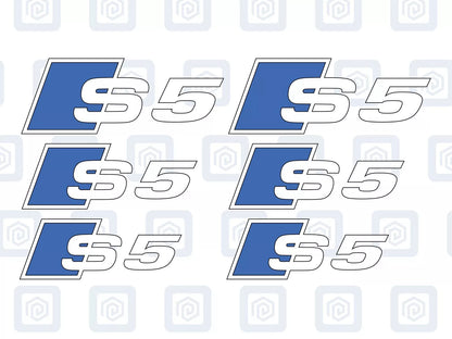 Audi S5 Brake Caliper Decals 2 Colour Fits A5 S5 RS5 5 High Temp Sticker Logos