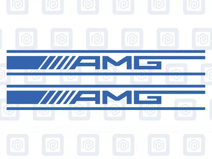Mercedes A45 Spoiler Style Vinyl Decal Sticker Logo x 2 AMG A B C E S CLASSOpens