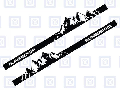 Sun Seeker Full Side Vinyl Decals For Campervan Motorhome Sticker Graphic