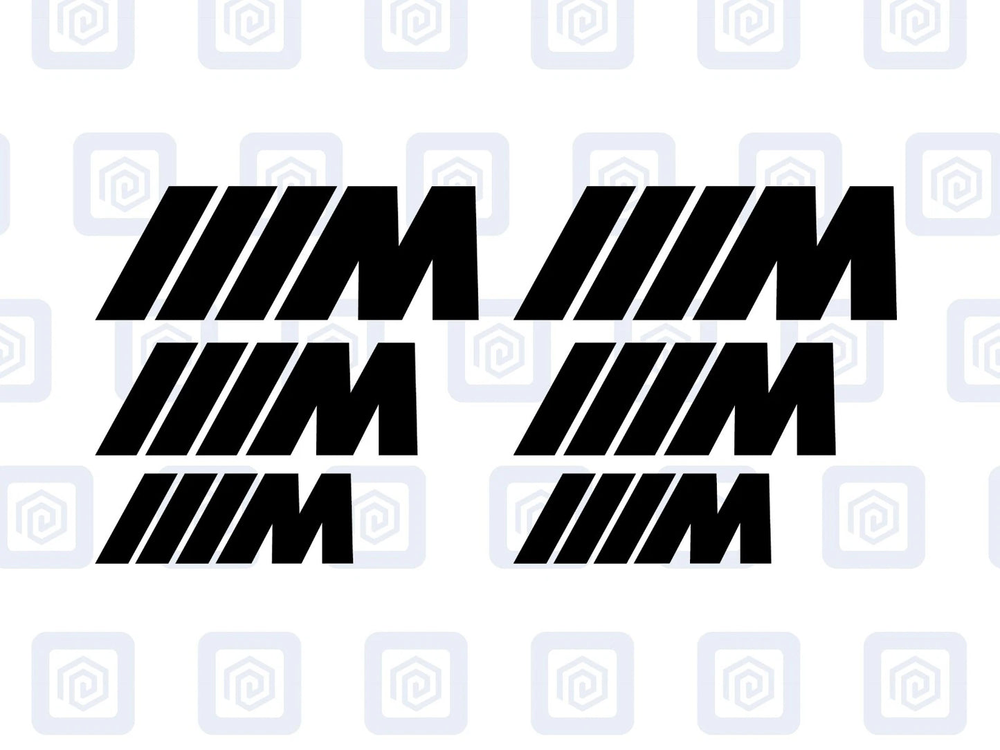 M Sport Single Colour Brake Caliper Decals Fits BMW sticker logos (set of 6)