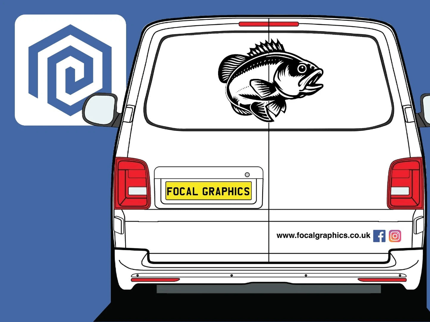 Carp Course Fishing Decal For Camper Van Caravan Motorhome Sticker Campervan