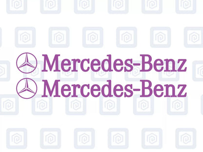 Mercedes Benz Side Skirt Style Vinyl Decal Sticker Logo x 2 AMG A B C E S CLASS