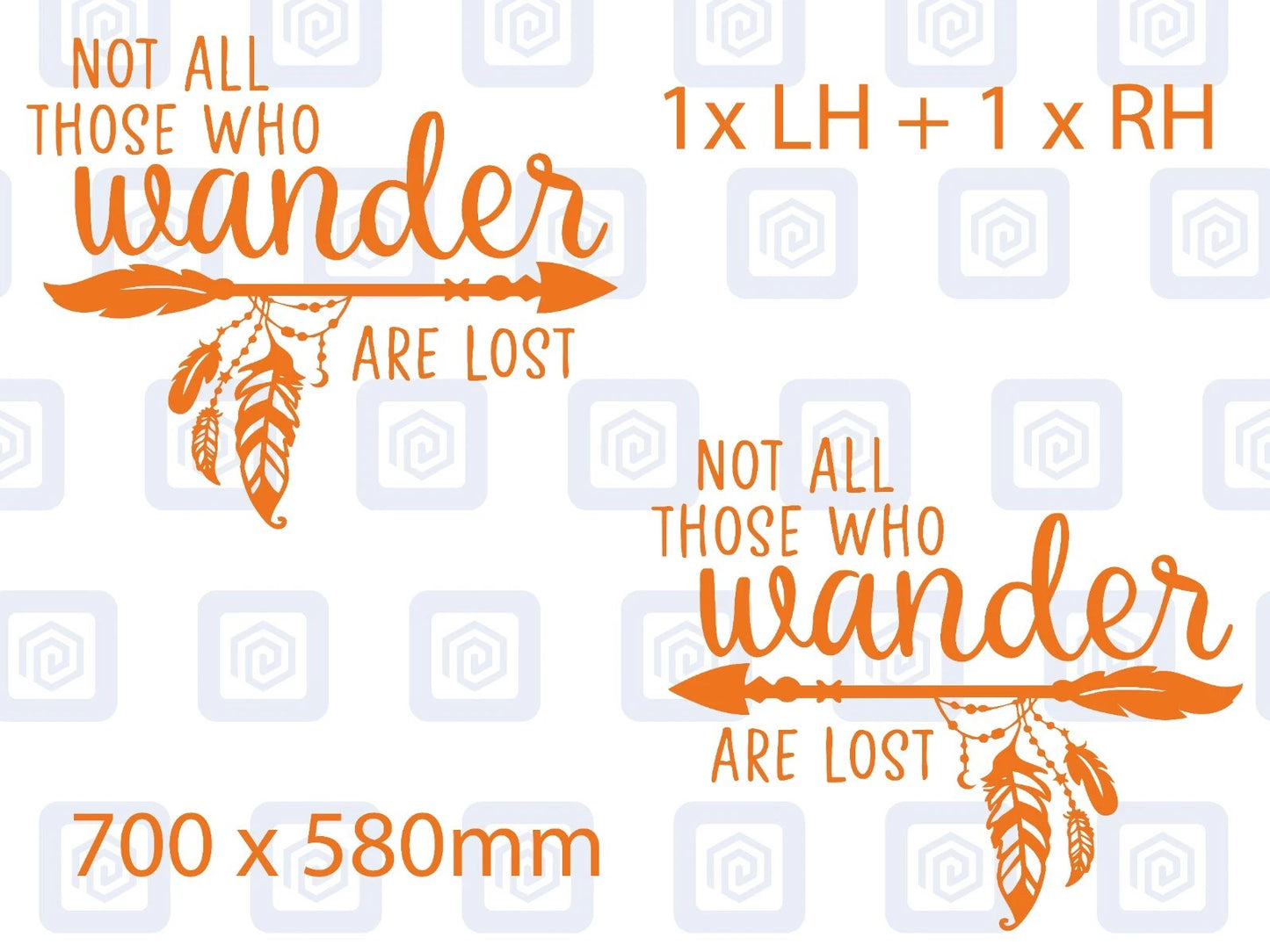 Not All Who Wander Are Lost Vinyl Decals For Camper Van Caravan Sticker Graphic