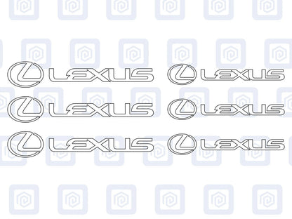 Lexus Brake Caliper Decals Sticker Logos (set of 6) RZ RC ES LS GS IS RX NX GX