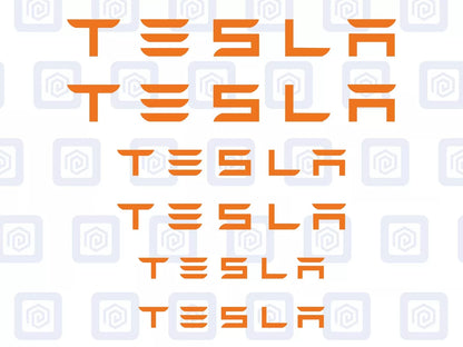 Tesla Brake Caliper Decals Sticker Logos (set of 6) Model 3 S X Y