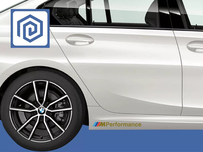 M Performance BMW Style Side Skirt Sill Sticker Decal Style Stickers Pair - x 2