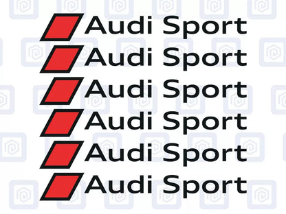 Audi Sport Logo Premium Door Sill Decals Stickers A3 A4 A5 S3 S4 S5 RS3 RS4