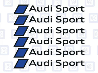 Audi Sport Logo Premium Door Sill Decals Stickers A3 A4 A5 S3 S4 S5 RS3 RS4