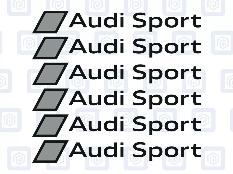 Audi Sport Logo Premium Door Sill Decals Stickers A3 A4 A5 S3 S4 S5 RS3 RS4