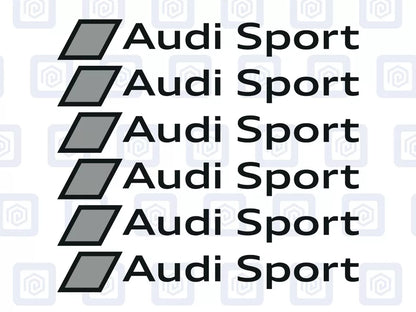 Audi Sport Logo Premium Door Sill Decals Stickers A3 A4 A5 S3 S4 S5 RS3 RS4